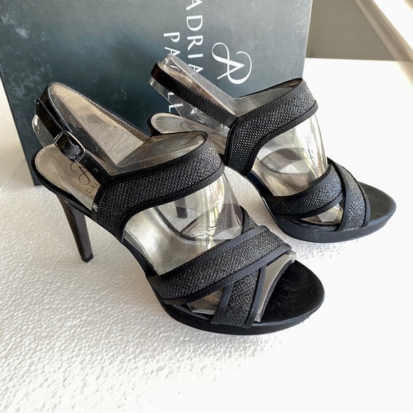 Adrianna Papell Black Ansel Crisscross Slingback Sandals 💙 - Picture 4 of 14